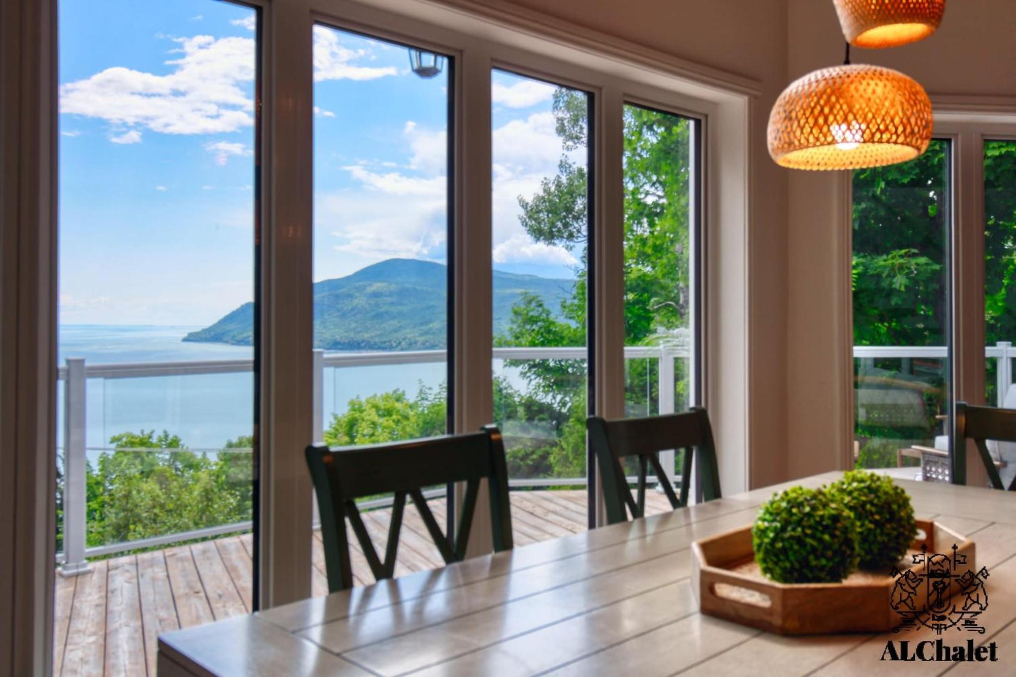Villa Aelpha-M - Magnifique Vue Sur Le Fleuve Baie-Saint-Paul Exterior foto